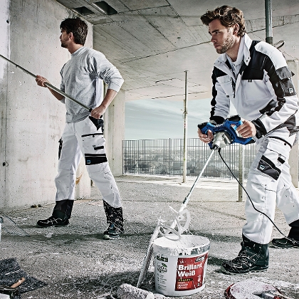 Werkstoff Maler bei der Arbeit
