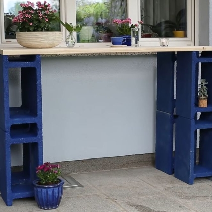 DIY - Beton-Balkontisch