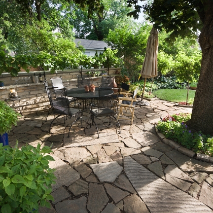 Ein Garten, der nur wenig Pflege braucht