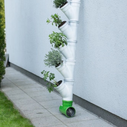 DIY - Deko-Pflanzenrohre - Die vertikale Gartendeko