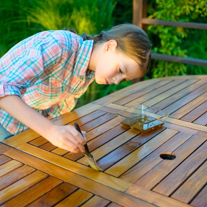 Teak Gartenmöbel - Informationen und Pflegemittel