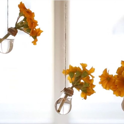 DIY - Glühbirnen Vase