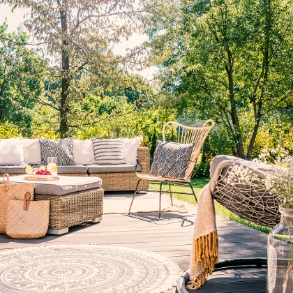 Wohnzimmer im Freien