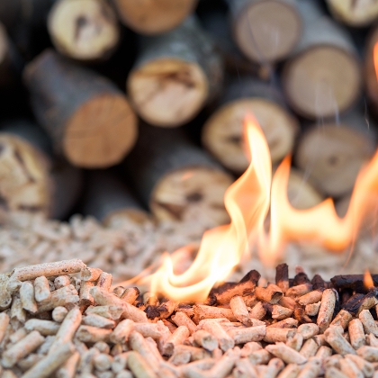 Anlieferung und Lagerung von Holzpellets