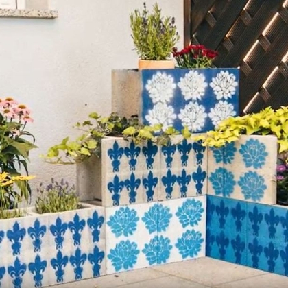 DIY - Blumentröge aus Schalsteinen