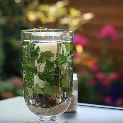 DIY-Unterwasser-Windlicht im Aquariumstil