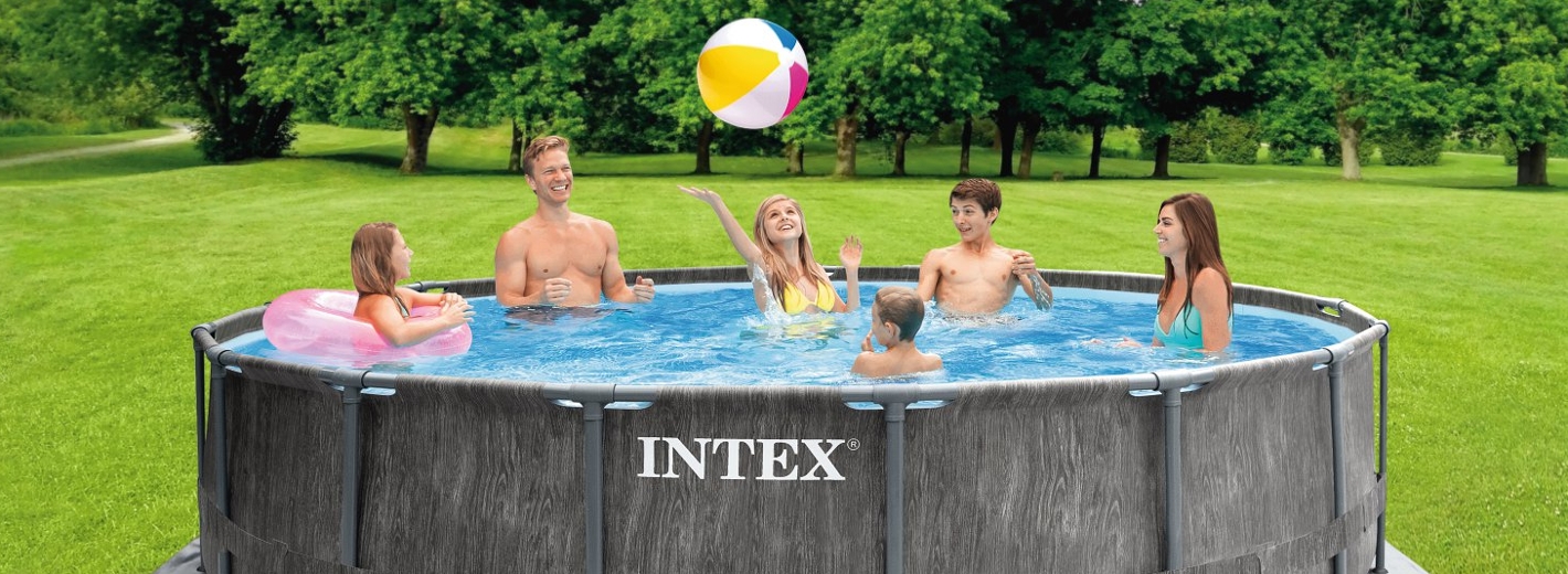 INTEX Frame Pool-Set Prism Greywood Ø 457x122