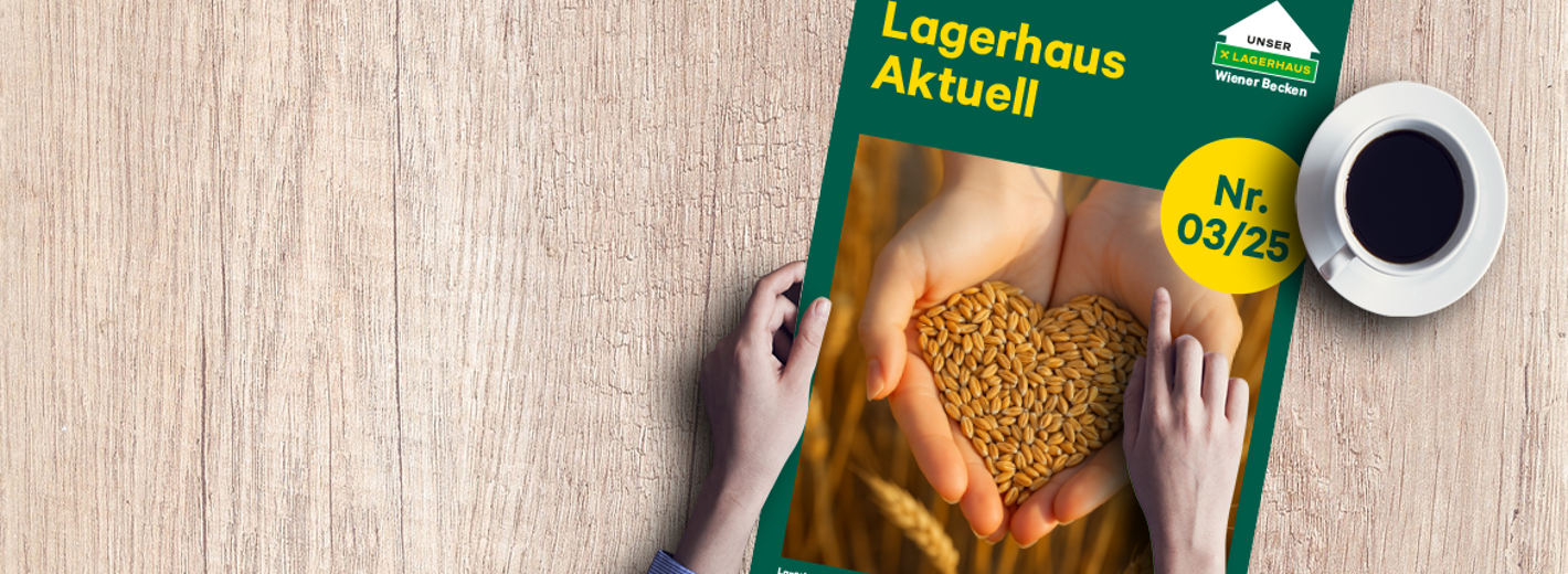 Slider Rundbrief- Hände die den Rundbrief 03/2025 halten