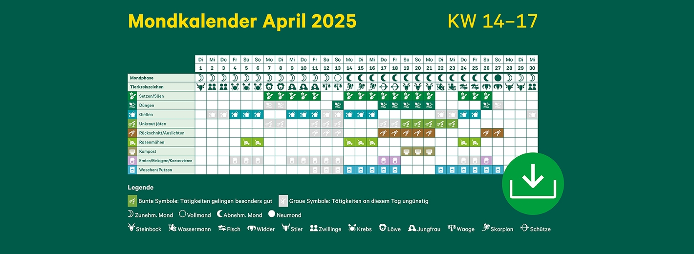 Mondkalender April 2025