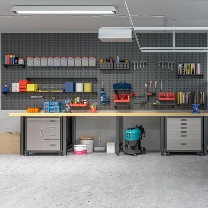 Werkstatt zu Hause einrichten