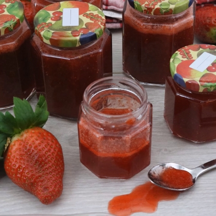 Erdbeer Marmelade aus 3 Zutaten