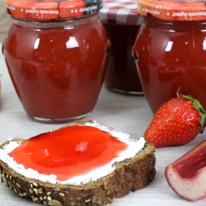Erdbeer Rhabarber Marmelade