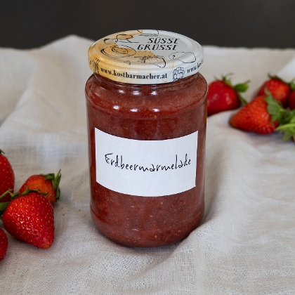 Erdbeermarmelade mit Chiasamen
