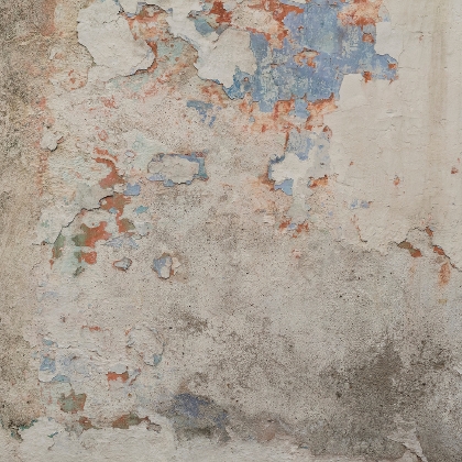 Fleckige Wand