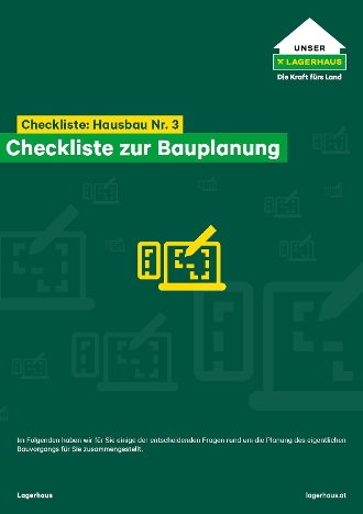 Checkliste Nr. 3 - Hausbau - Bauplanung