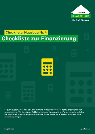 Checkliste Nr. 4 - Hausbau - Finanzierung