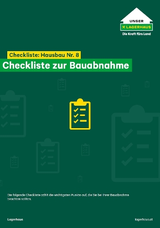 8 Checkliste Hausbau - Bauabnahme
