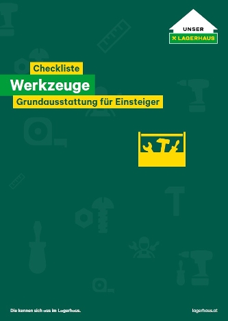 Checkliste: Werkzeuge
