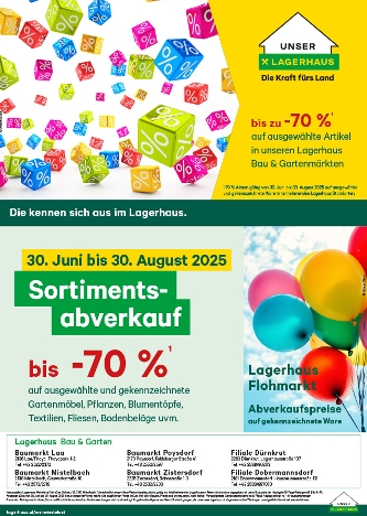 Sommeraktion im Lagerhaus Weinviertel Ost